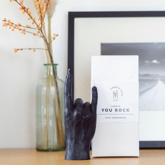 Candle Hand You Rock! Candle - Agof Store