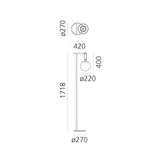Artemide Nh 22 floor lamp - Agof Store