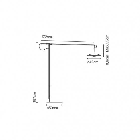 Ginger XL 42 Lampada da terra Marset - Agof Store