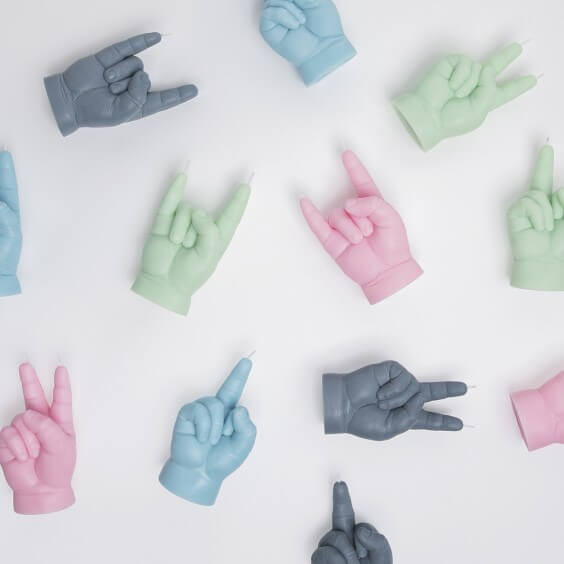 Candle Hand F*ck You Baby Kerze - Agof Store