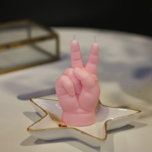 Peace Baby candela Candle Hand - Agof Store