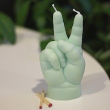 Peace Baby candela Candle Hand - Agof Store