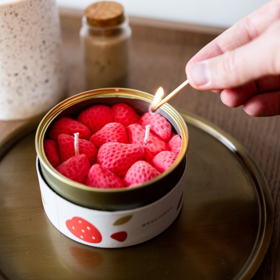 Candle Hand Ripe Strawberry Candle - Agof Store