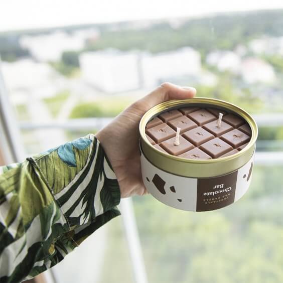 Chocolate Bar candela Candle Hand - Agof Store
