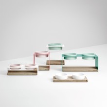 DON ARTURO Teccà 2 | Pet Bowls Holder | Agof Store