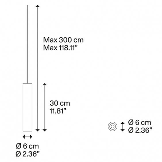 Lodes A-Tube Small Pendelleuchte - Agof Store