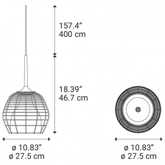 Diesel with Lodes Cage Small Pendelleuchte - Agof Store