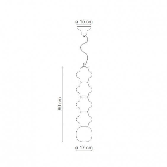 Copacabana C2685 Lampada a sospensione Ferroluce - Agof Store