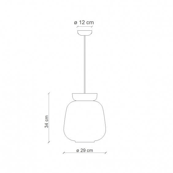 Corcovado C2740 Lampada a sospensione Ferroluce - Agof Store