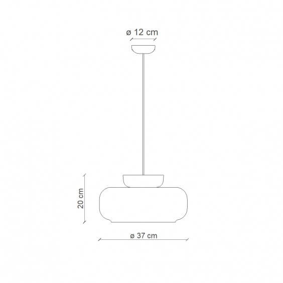 Maracanà C2741 Lampada a sospensione Ferroluce - Agof Store