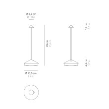 Pina Pro Lampada da tavolo Zafferano - Agof Store