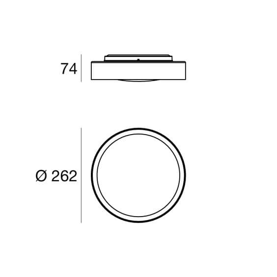 Crew 2 Lampada da parete soffitto Linea Light - Agof Store