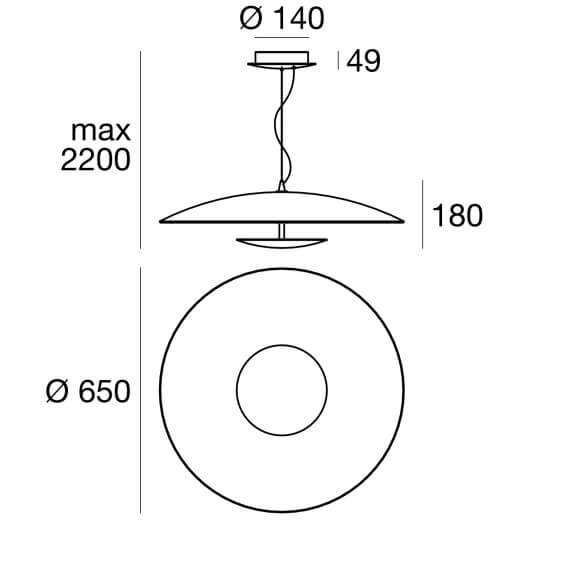 Linea Light Horizon pendant lamp - Agof Store