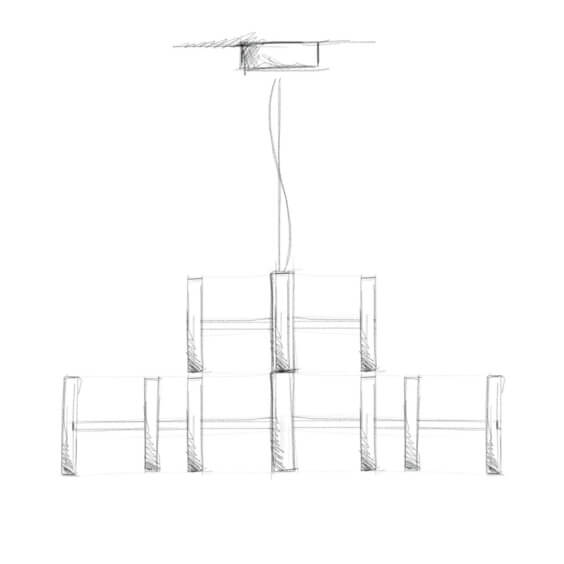 Linea Light Perla 9 Pendelleuchte - Agof Store