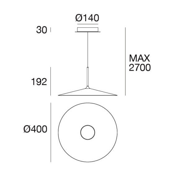 Poe Plus Lampada a sospensione Linea Light - Agof Store