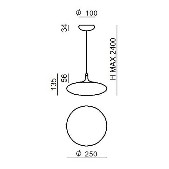 Squash Lampada a sospensione Linea Light - Agof Store