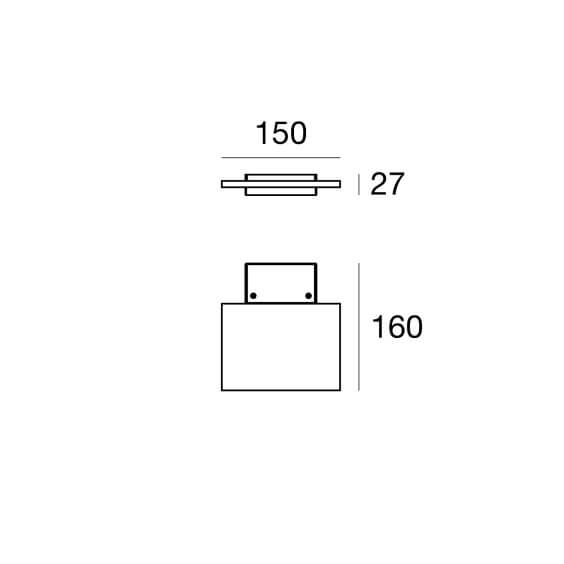 Linea Light Dublight wall lamp - Agof Store