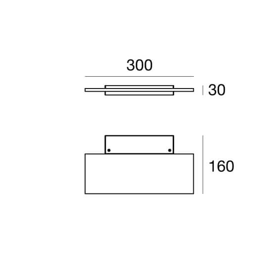 Dublight Lampada da parete Linea Light - Agof Store