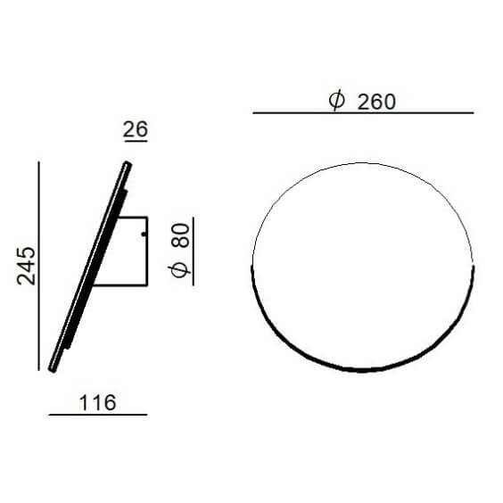 Gemini 2 Lampada da parete Linea Light - Agof Store
