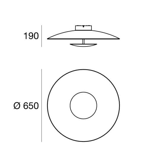 Horizon Lampada a soffitto Linea Light - Agof Store