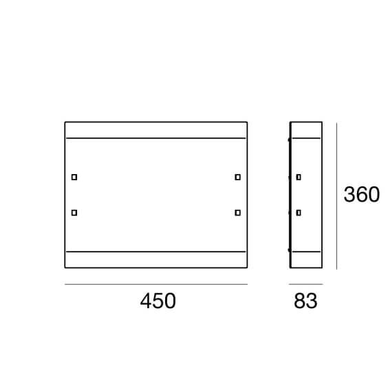 Linea Light Mille wall ceiling lamp - Agof Store