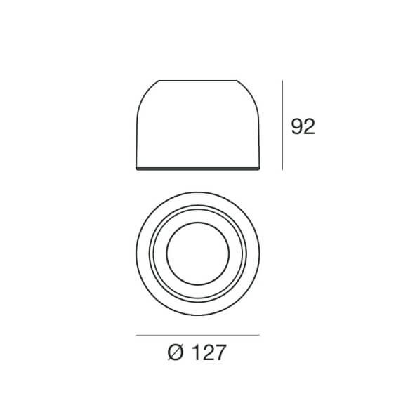Linea Light Outlook ceiling lamp - Agof Store