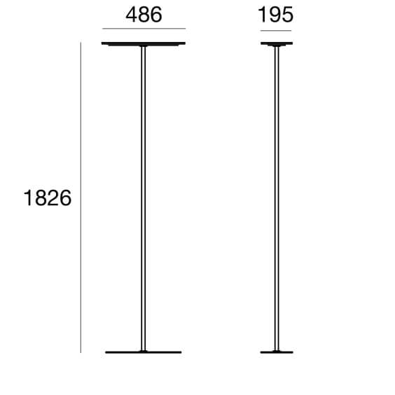 Dublight Lampada da terra Linea Light - Agof Store