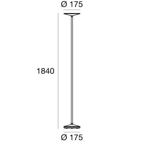 Poe Lampada da terra Linea Light - Agof Store