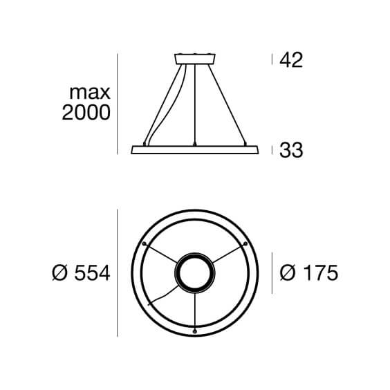 Lira C Lampada a sospensione outdoor Linea Light - Agof Store