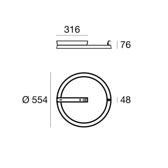 Linea Light Lira C Outdoor Deckenleuchte - Agof Store