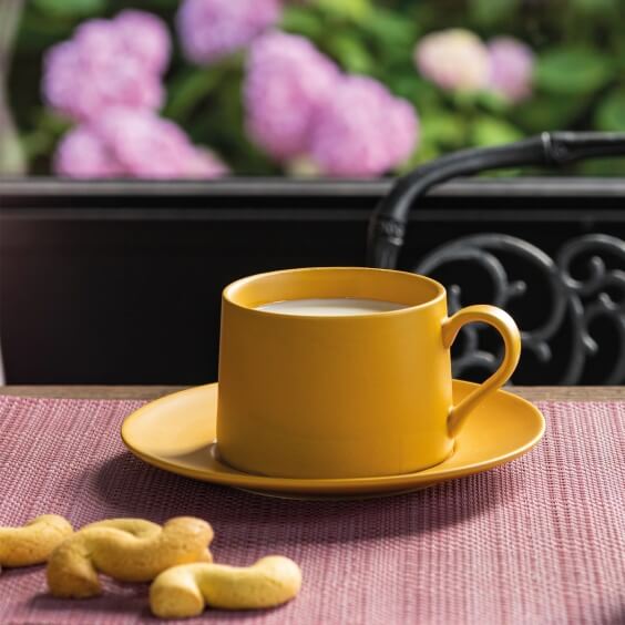 Zafferano Levante Tea Mug With Saucer - Agof Store