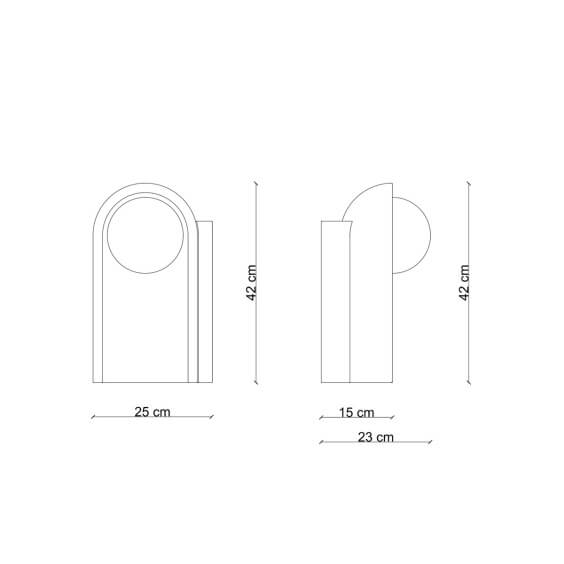 Ferroluce Cleò C2810 table lamp - Agof Store
