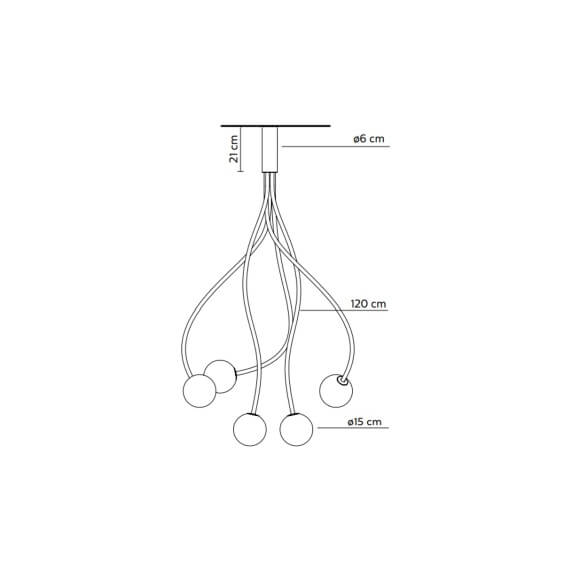 Moony 5 Lampada da soffitto Karman - Agof Store