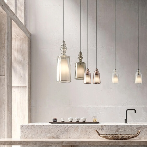 Karman Alibaglass H.65 cm pendant lamp - Agof Store