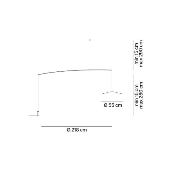 Koinè Lampada da terra sospensione LucePlan - Agof Store