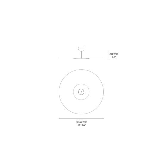 LucePlan Millimetro wall ceiling lamp - Agof Store