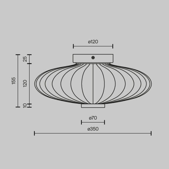 Maytoni Amulet wall ceiling lamp - Agof Store