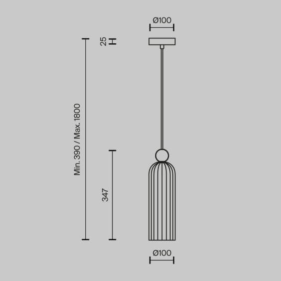 Maytoni Antic H.34 cm Pendelleuchte - Agof Store