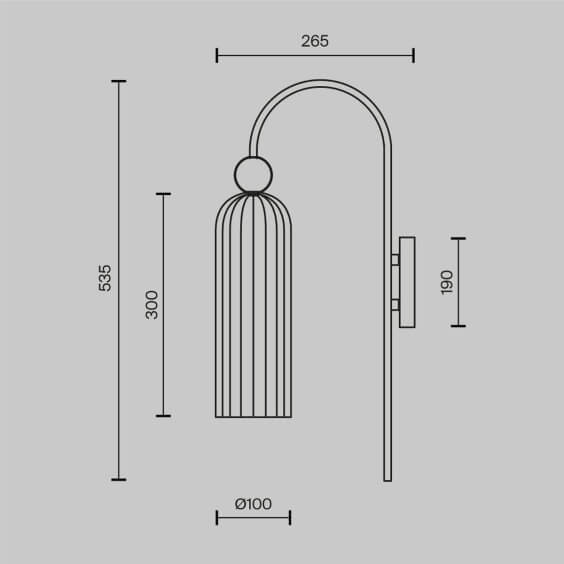 Antic Lampada da parete Maytoni - Agof Store