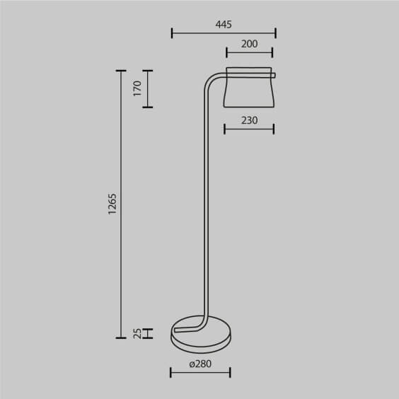 Maytoni Cabaret floor lamp - Agof Store