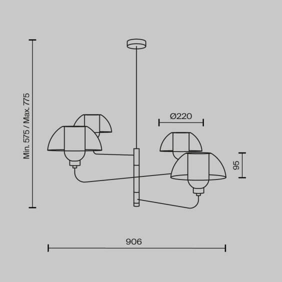 Memory Ø 90 cm Lampada a sospensione Maytoni - Agof Store