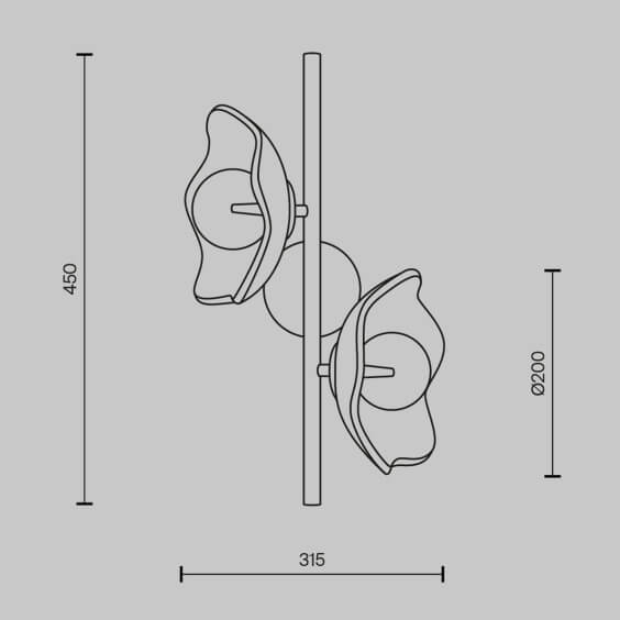 Maytoni Miracle 2 wall lamp - Agof Store