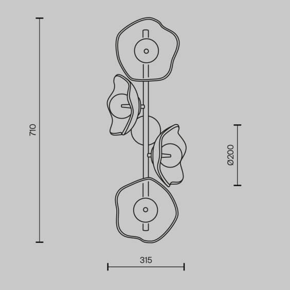 Maytoni Miracle 4 wall lamp - Agof Store