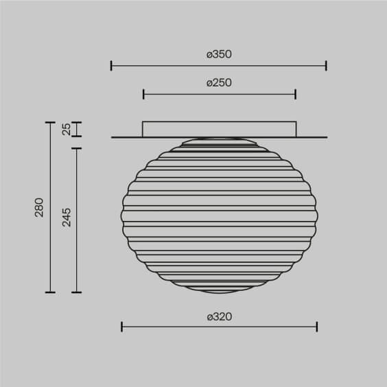 Reels Lampada da soffitto Maytoni - Agof Store