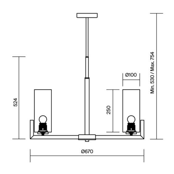 Maytoni Fortano Ø 67 cm Pendelleuchte - Agof Store