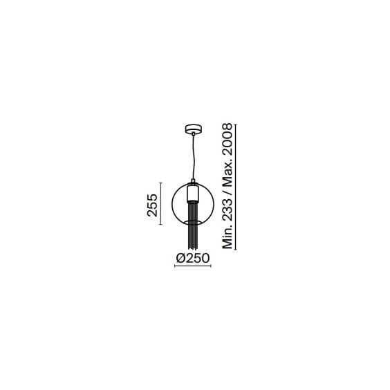 Maytoni Flusso Ø 25 cm pendant lamp - Agof Store