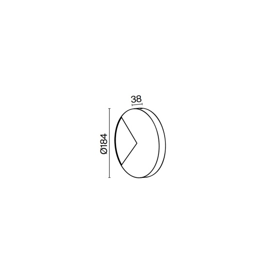 Jupiter Light Ø 18 cm Lampada da parete Maytoni - Agof Store