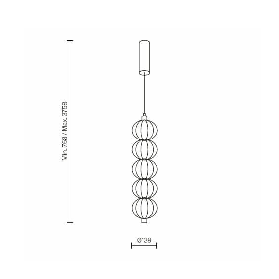 Maytoni Golden Cage pendant lamp - Agof Store