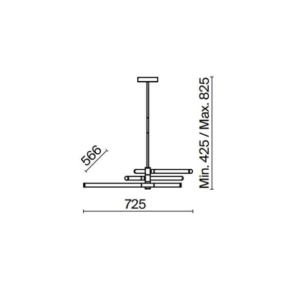 Maytoni Axis L.72 cm Pendelleuchte - Agof Store