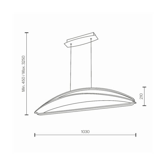 Maytoni Breeze L.103 cm Pendelleuchte - Agof Store